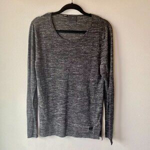 Tiger of Sweden Heathered Gray Knit Sweater M
